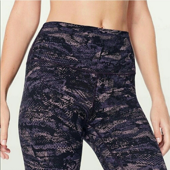 New lululemon align II pant legging purple camo 4 - Picture 6 of 8